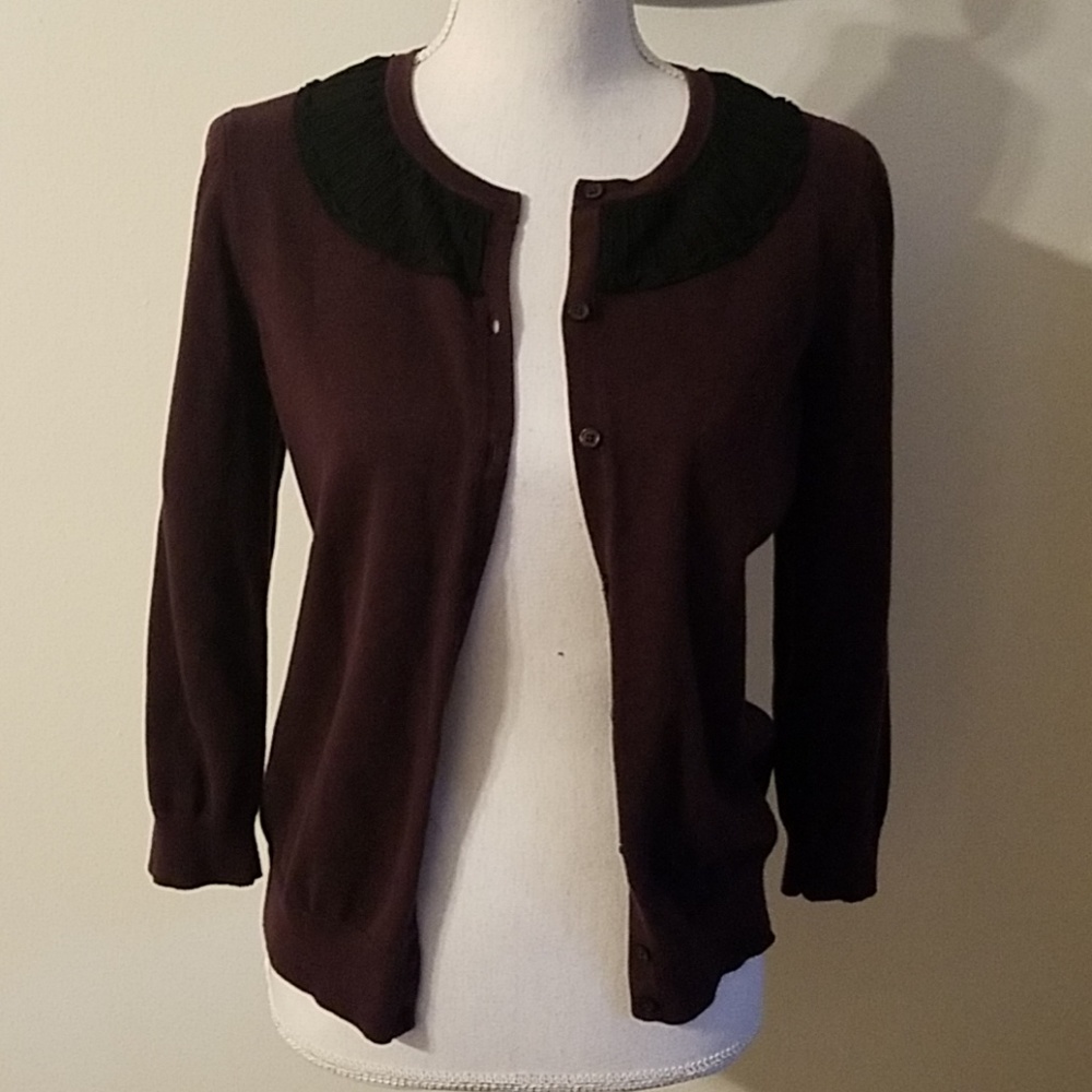 (3 For $20) Loft Plum Cardigan